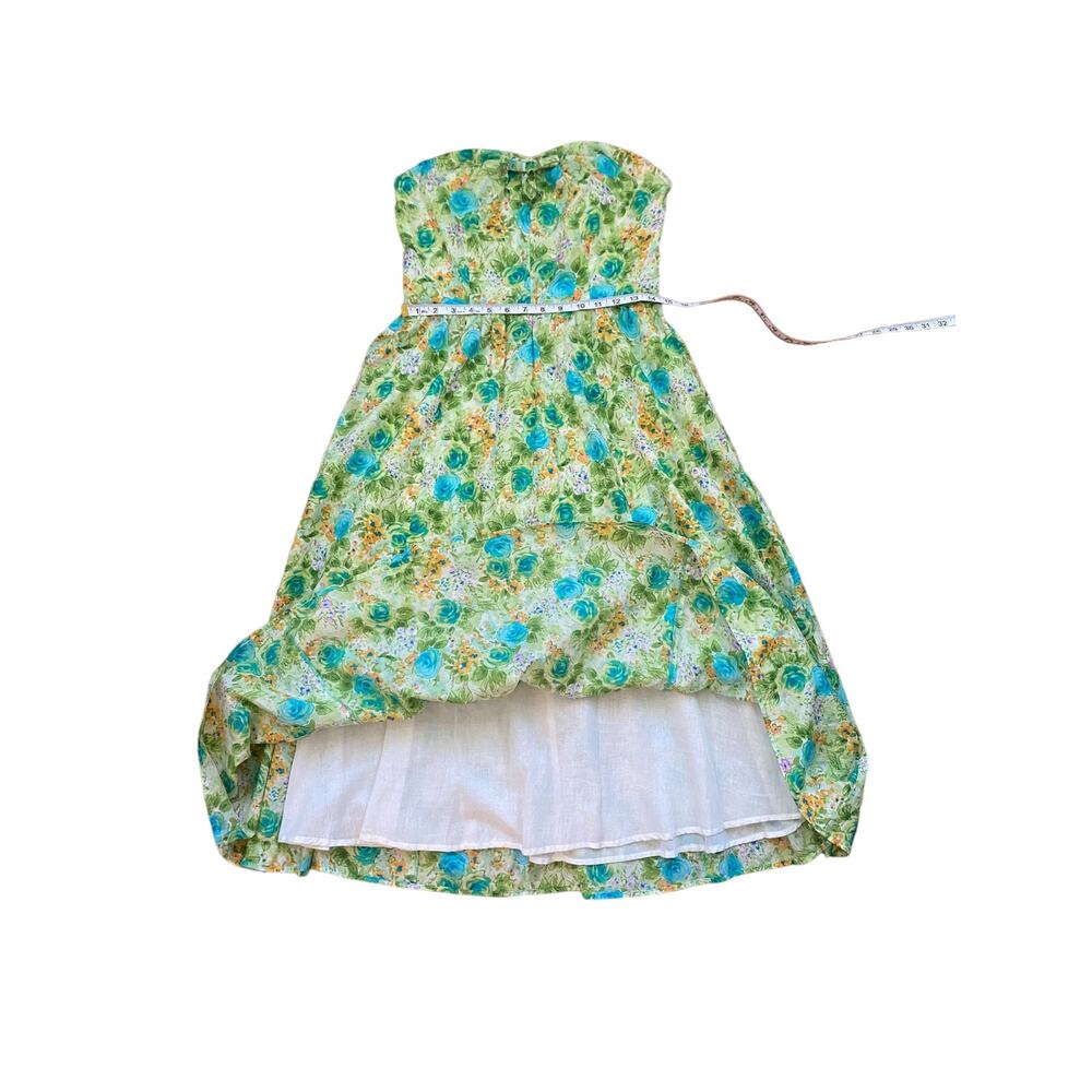 Chadwick’s Size 10 Strapless Multi color green  Dress Summer Lining Comfortable - Picture 11 of 12